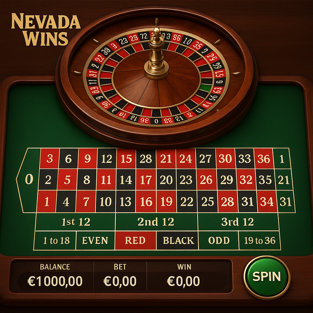 NevadaWins - Roulette Table Game - Casino en ligne